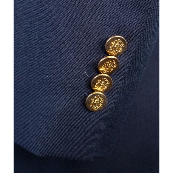Joseph & Feiss Gold Classic Fit 100% Wool 2 Button 48S Navy Two Gold Buttons - Picture 7 of 14
